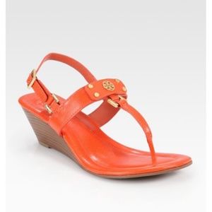 {TORY BURCH}RED Robinson slingback wedge sandal